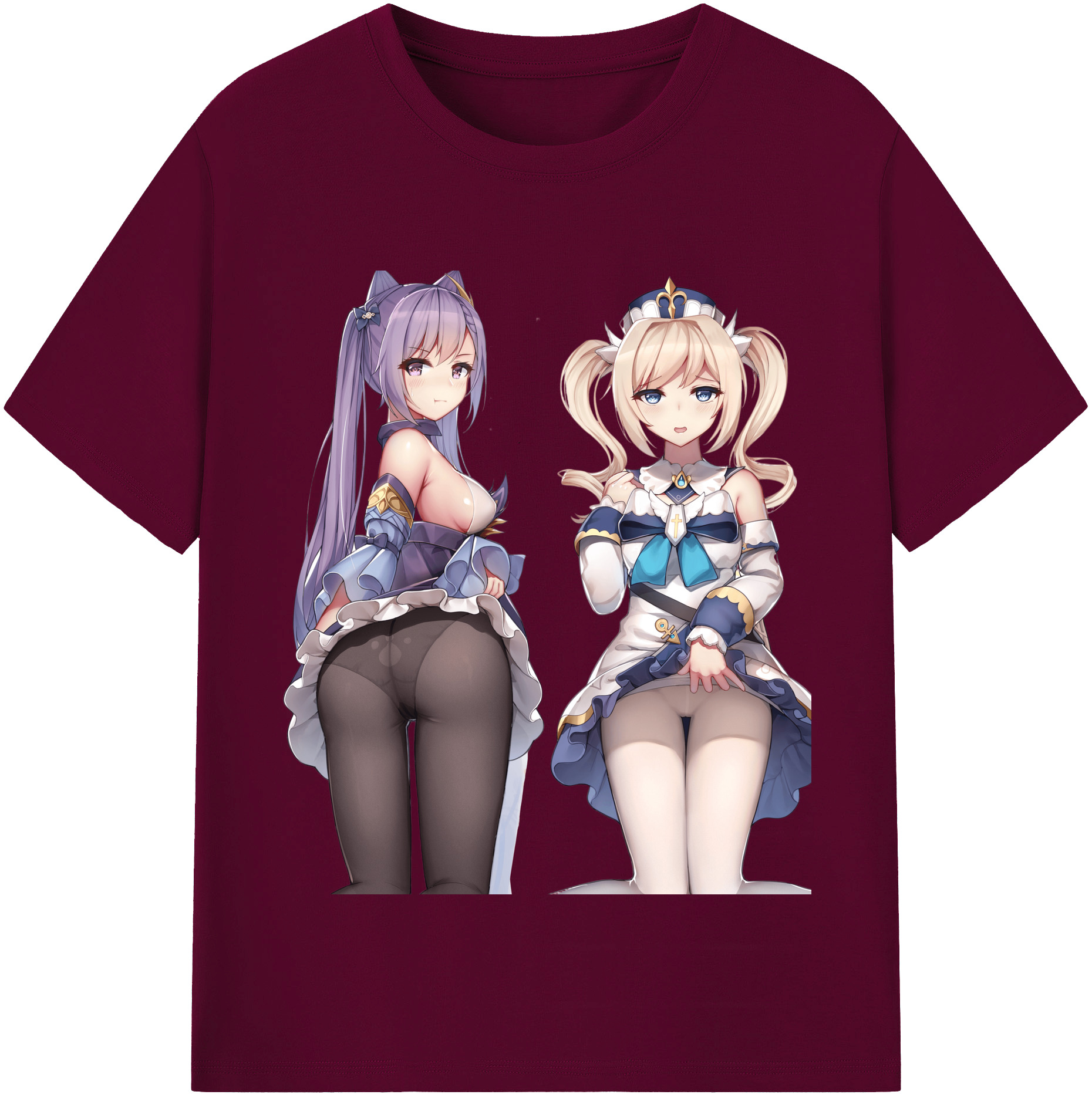 げんし神 刻晴 こくせい genshin Kokusei レディースカジュアルプリントTシャツ（綿100％）